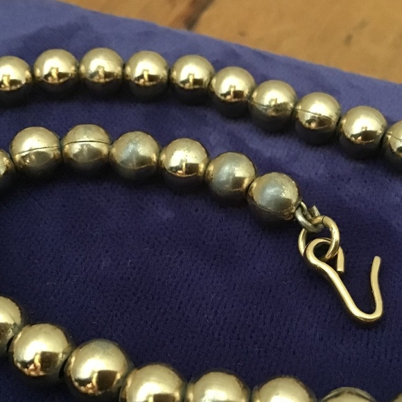 Monet Vintage Gold Tone Bead Necklace 15” Adjustable - Picture 11 of 11